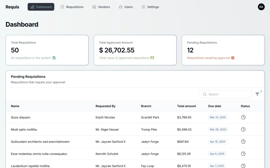 Filament Admin Dashboard