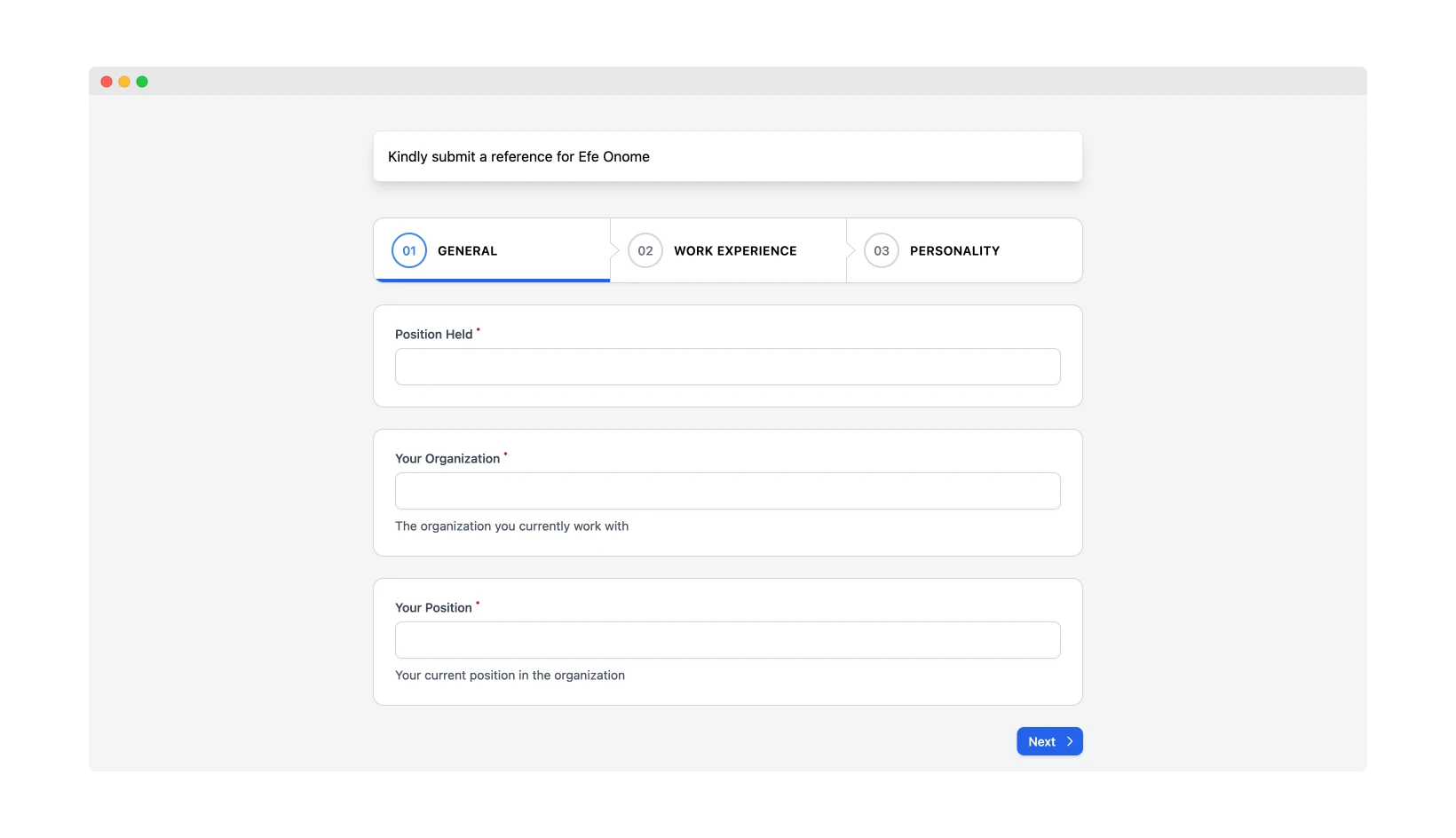 Simplified submission for references screenshot 2