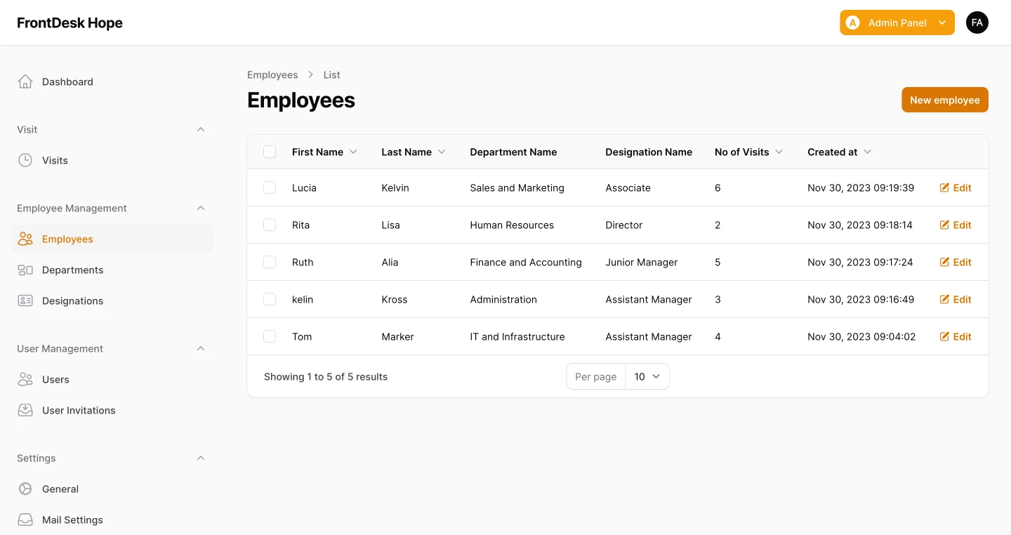 Employee Management screenshot 5