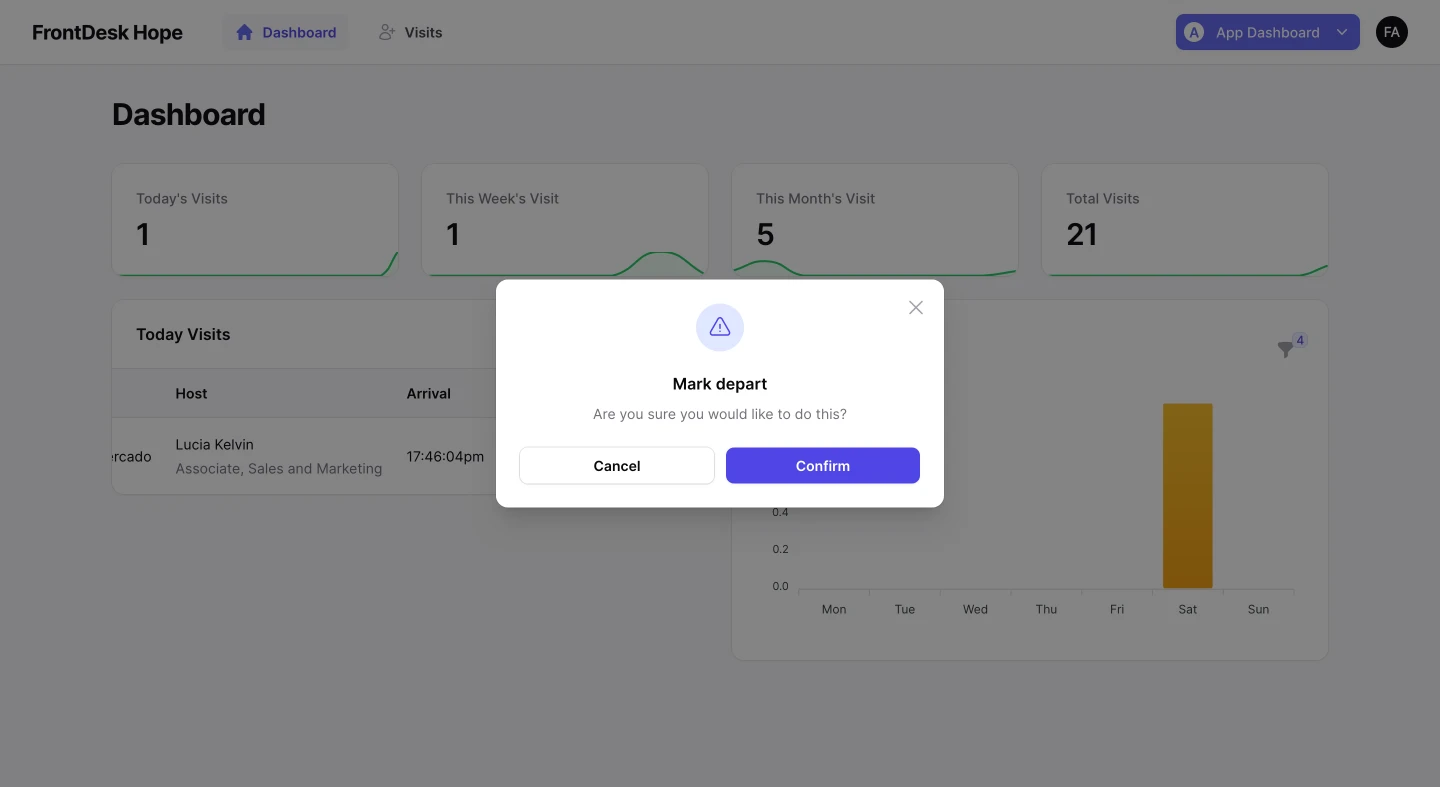 Sign Out Visitos screenshot 4