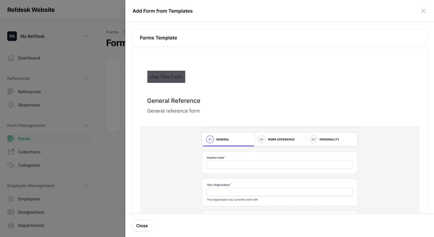 Reference Templates screenshot 3