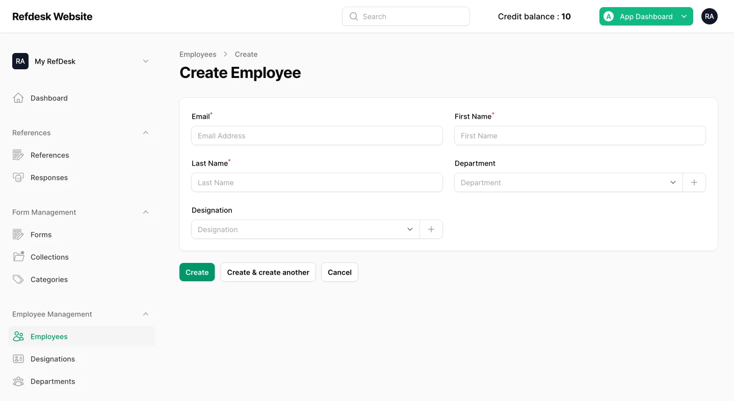 Manage Employees screenshot 2